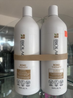 Biolage Bond Therapy Shampoo & Conditioner Liters Combo