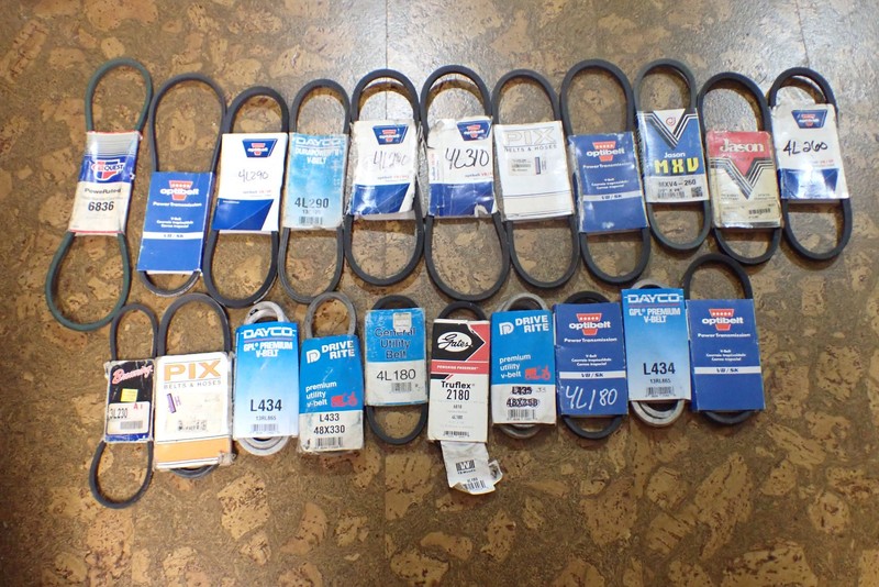 Main Drive Belt V-Belt - Browning Optibelt Pix DAYCO Jason Gates LOT *21* BELTS