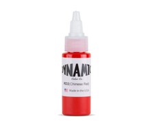 DYNAMIC CHINESE RED 1-oz Tattoo Ink Brite Vibrant Dark Color Supply