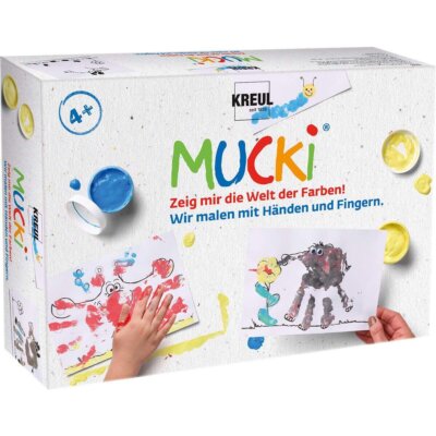 MUCKI FarbenSpielKiste Wir malen mit Händen und Fingern