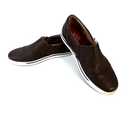 Twisted X Men Size 8 Brown Leather Snake Print Almond Toe 