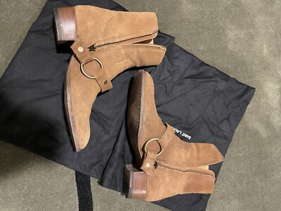 Saint Laurent Wyatt Harness Suede Boot - EU 41/US 8 | eBay