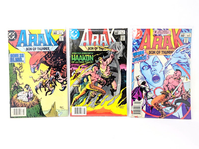 Arak Son of Thunder #18, 19, 21 1985 DC Comics Lot of 3
