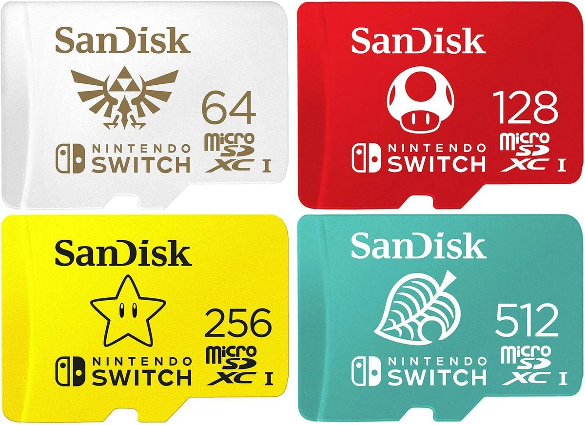 Carte mémoire flash SanDisk Micro SD Nintendo Switch 512 Go 1 To