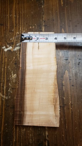 Figured/Curly Maple Lumber 9 3/4"x3 1/2"x7/8" Carving Craft Knife Call M1369 - Picture 3 of 6