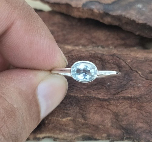 Anillo de tanzanita de plata de ley 925 - Anillo de piedra de nacimiento de mayo regalo de boda para ella - Imagen 11 de 67