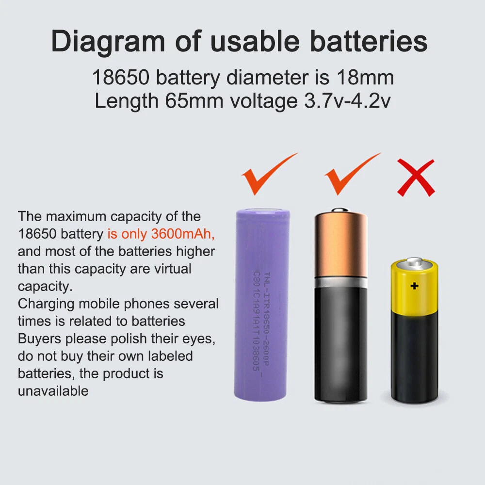 Power Bank Case 6*18650 Battery Charger Box DIY Shell Kit 15W Wireless Charging