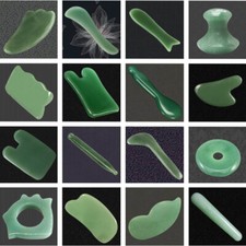 Natural Jade Stone Gua Sha Tool Set Gua Sha Tools Massage Points For Back Pain