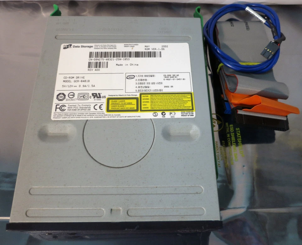 Hitachi - LG Data Storage Devices CD-ROM Drive Model GCR-8481B, Dell 08N275 - Image 2 of 3