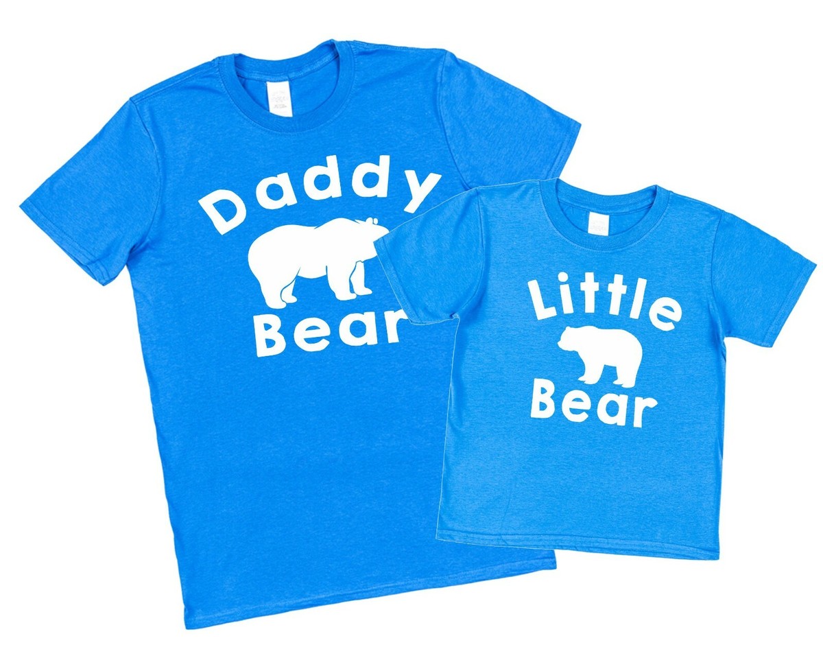 Daddy Bear Little Bear Matching Kids Mens T-Shirts Father