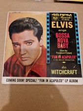 Elvis Presley. Bossa Nova Baby. 7 Inch Single. Record Vinyl.  G 