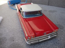 Vintage 1960s Cragstan Battery Operated Ford Fairlane 500 With Retractable Roof