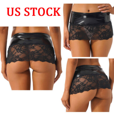 Womens Sexy Lingerie Skirt Leather Skinny High Waist Bodycon Short Skirts |  eBay