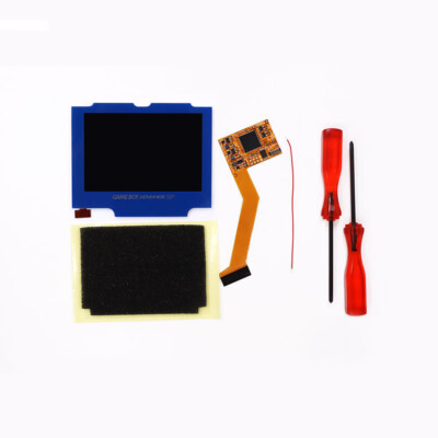 Multi-color Lens 10 Level Highlight Brightness IPS LCD Kit For GBA SP
