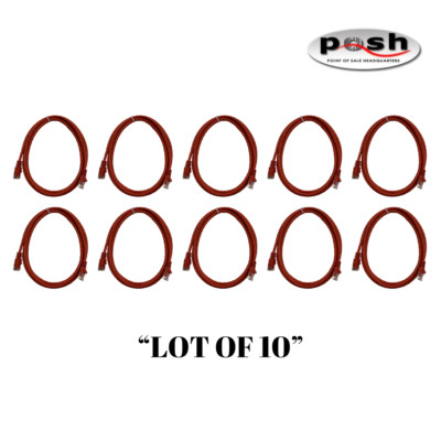 ''Lot of 10'' NEW Ethernet Cable 350 MHz Category 5E Patch Cord 5FT