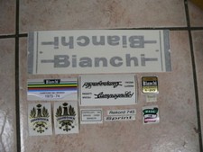 Bianchi bici Bike 12 Vinyl Decals Stickers Frame Replacement Set vintage adesivi
