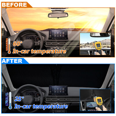 Fits Honda Civic 2022-2024 Car Privacy Shield Cover Heat Block Windshield