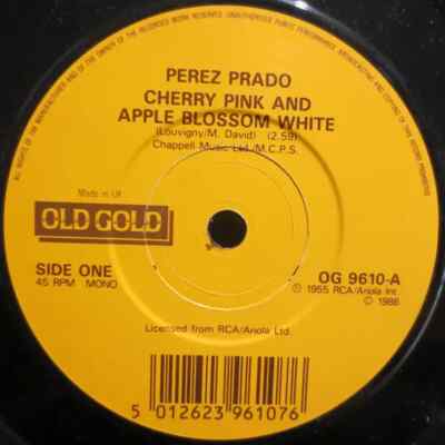 Perez Prado Cherry Pink And Apple Blossom White Vinyl Single 7inch Old Gold