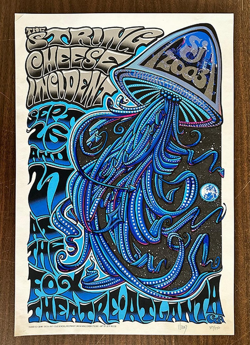 STRING CHEESE INCIDENT SCI ATLANTA 2003 CONCERT POSTER JEFF WOOD