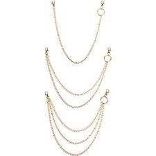 3 Pcs Chain Belt Jeans Pants Chain Goth Waist Chain Wallet Pocket Chain