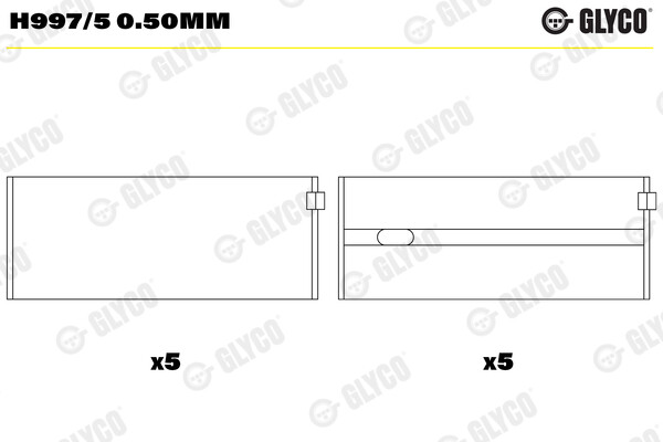 Glyco Kurbelwellenlager FüR Mercedes-Benz C-Klasse W202 W203 SLK R170 200-image