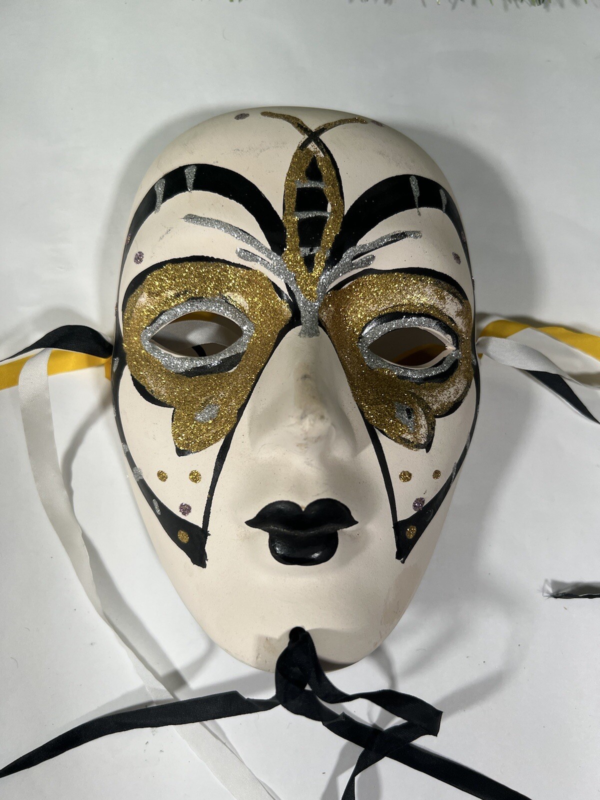 Hand Painted Ceramic Masks Set of 4 Carnivale eBay