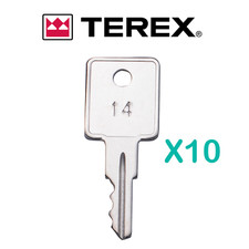 10 PIEZAS Llaves de repuesto para tractor y equipo NG100 aptas para elevadores de flechas avanzados Terex