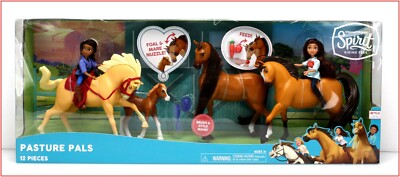 4 HORSE 2 DOLL- Spirit Riding Free LUCKY & PRU Doll + Spirit & Linda Chica Horse