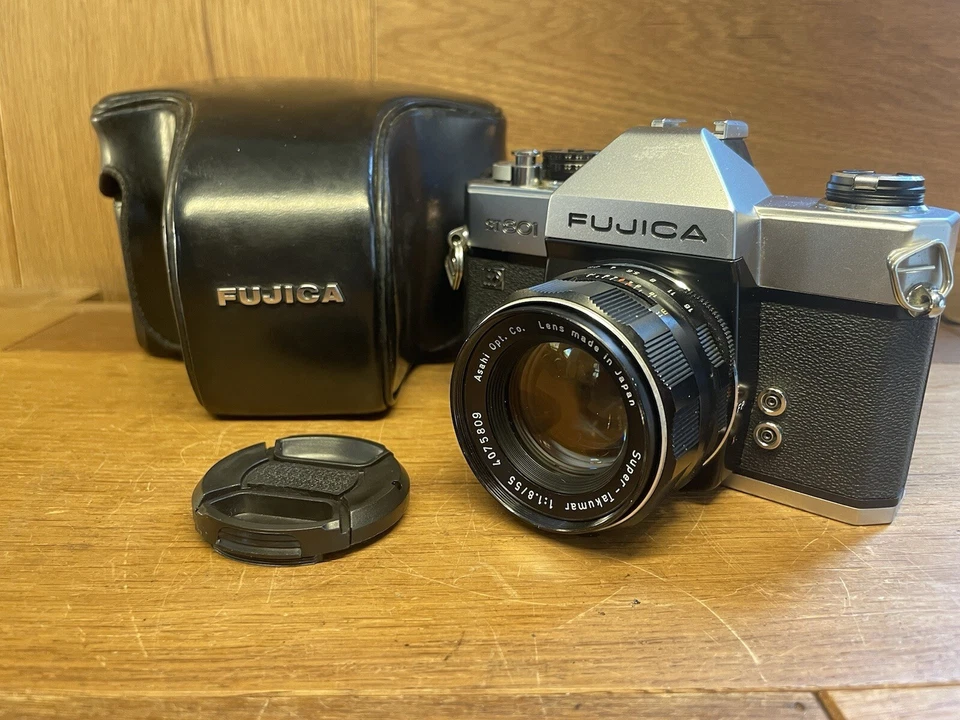 *Como nueva con estuche* Lente Fuji ST801 LED Super Takumar 55 mm F/1,8 de JPN Foto 2 de 4