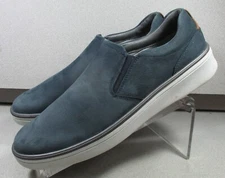 259059 MS50 FOUST MENS SHOE 9 M NAVY NUBUCK SLIP ON JOHNSTON&MURPHY