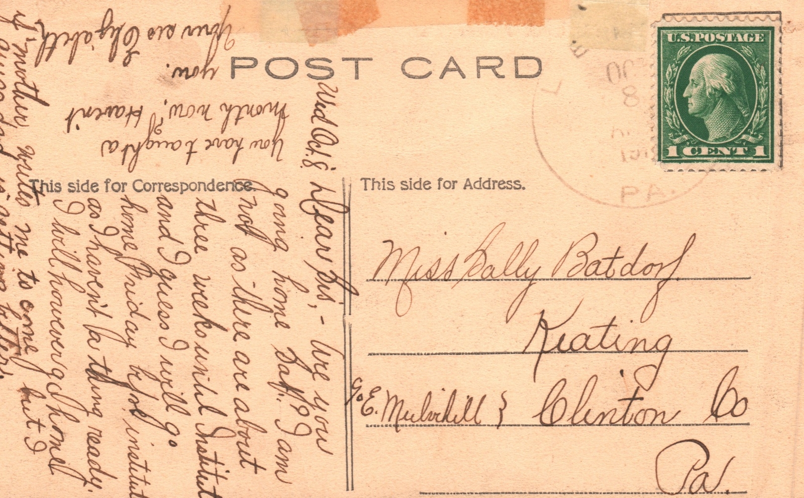 Vintage Postcard Lock Haven Hospital Building Lock Haven Pennsylvania PA eBay