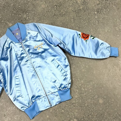 Chaqueta Bomber Vintage Años 50 60 Sukajan Corea Recuerdo Satén Bordada Talla M Leer - Imagen 6 de 13