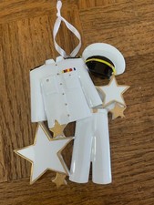 Navy Christmas Ornament-BRAND NEW-SHIPS SAME BUSINESS DAY
