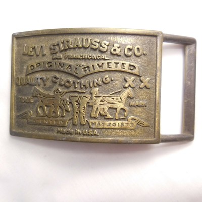levi strauss belt buckle value