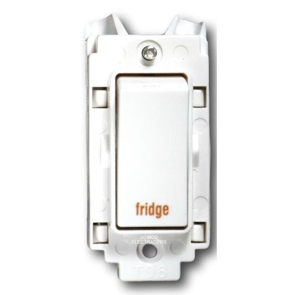 Crabtree 4460/FR Grid Switch 20a DP marked ""fridge""