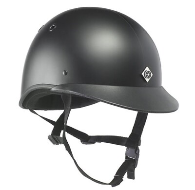 Horse Riding Helmet Hat Equestrian Charles Owen JR8 Ltd  Black New 3 Sizes