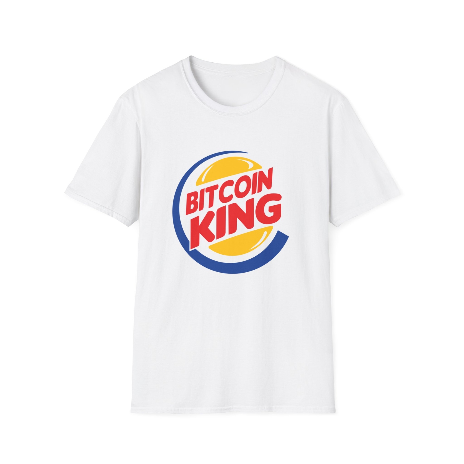 Bitcoin Crypto King Unisex Softstyle T-Shirt