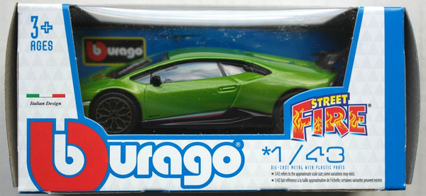 Bburago Lamborghini Huracan Performante GrüNmetallic 1:43 Neu/Ovp Modellauto Car-image