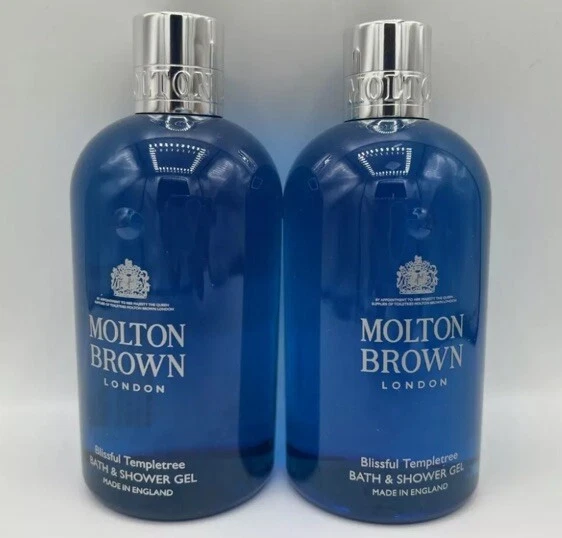 Molton Brown 2 x 300ml Templetree Bath & Shower Gel Body Wash BRAND NEW