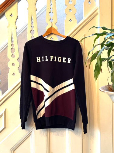 TOMMY HILFIGER Mens Sweatshirt Medium Jumper Cotton Pullover Fleece Sweater - Afbeelding 1 van 4