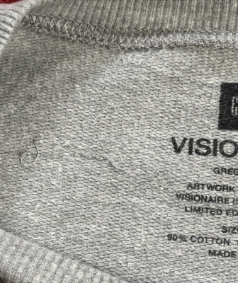 Rare VISIONAIRE X GAP Greg Foley Ltd Edition of 500 Crewneck Print
