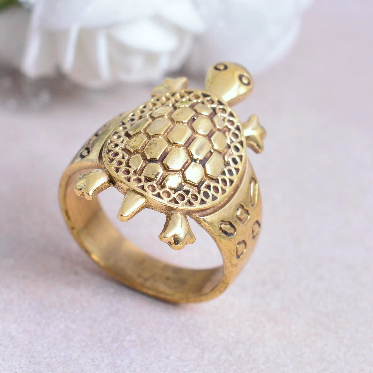 Manufacturer of 22k gold plain turtle ring | Jewelxy - 202045