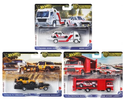 Hot Wheels 2025 Car Culture Team Transport G Case Set of 3 Cars