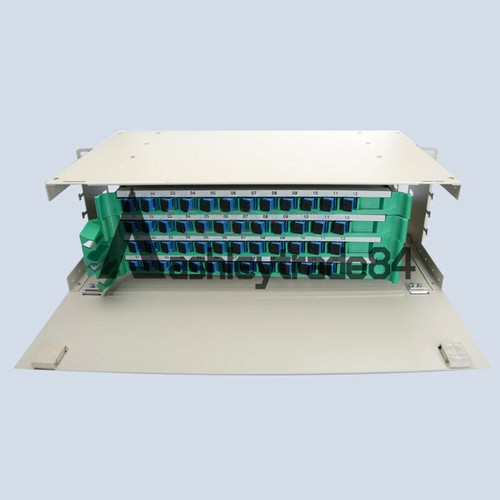 Cadre de distribution fibre optique 19" 48 cœurs SC ODF port rack fibre patch panneau - Photo 3/7