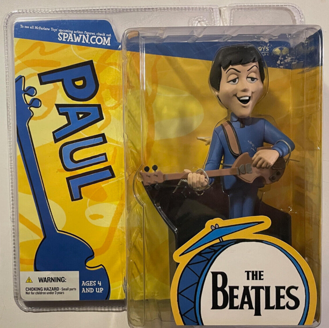 RARE LOT The Beatles Cartoon Figures McFarlane Toys Set of 3 NEW