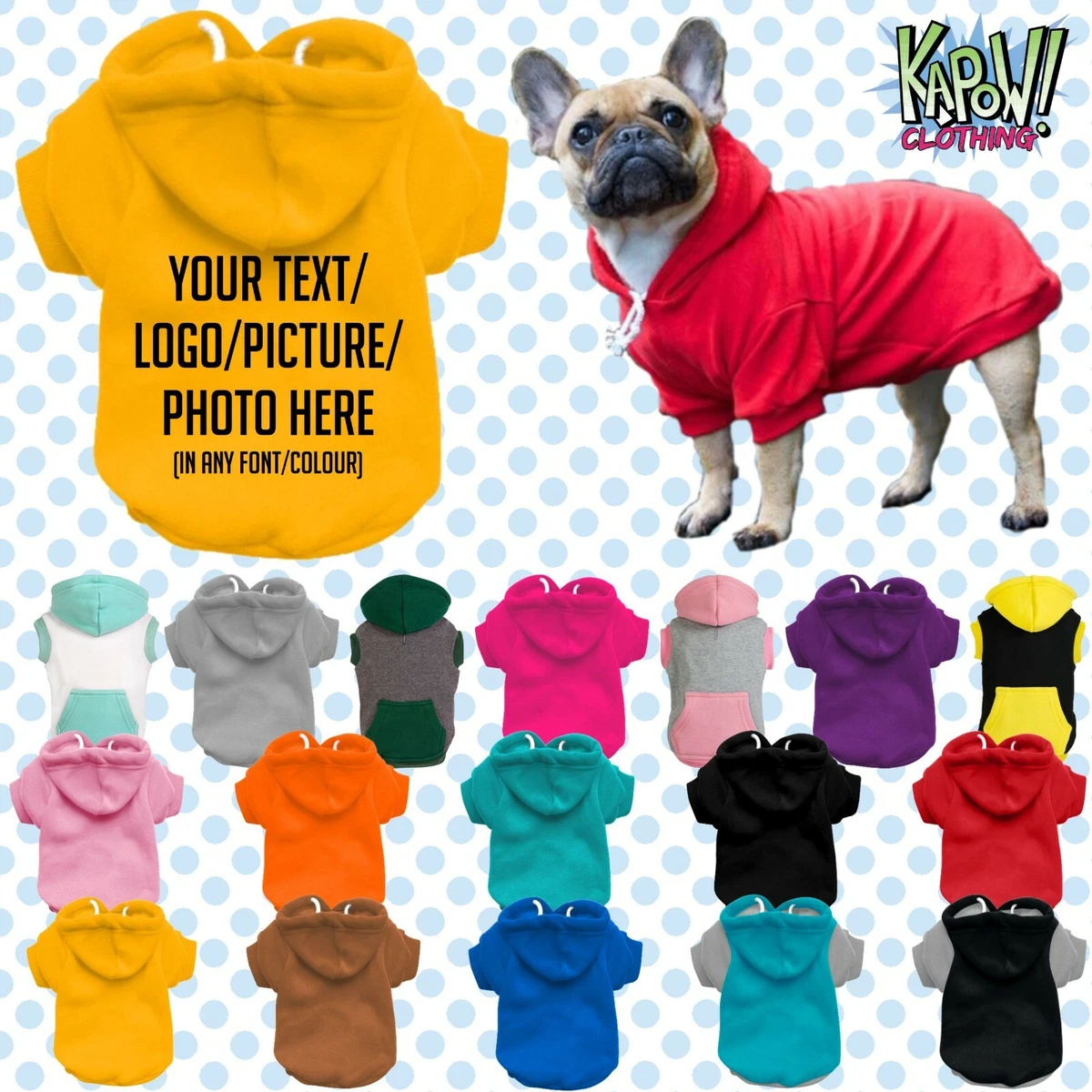 Custom top dog clothes