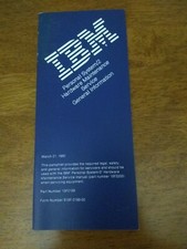 IBM PS/2 Hardware Maintenance Service General Information Pamphlet Used
