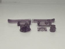 Gameboy Advance Buttons Shoulder R L A B D-Pad Clear Purple