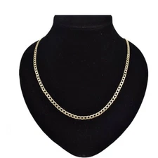 18k Layered Real Gold Filled Cuban Link Chain 24"