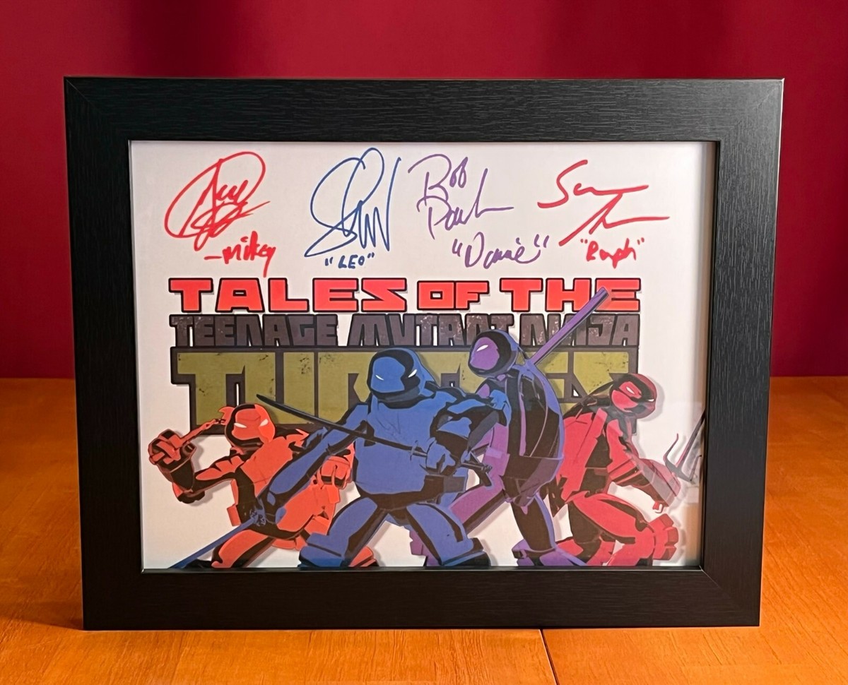 Teenage Mutant Ninja Turtles 2012 Title Card Cast-Signed